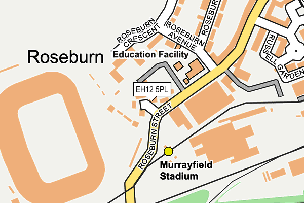 EH12 5PL map - OS OpenMap – Local (Ordnance Survey)