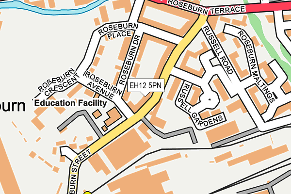 EH12 5PN map - OS OpenMap – Local (Ordnance Survey)