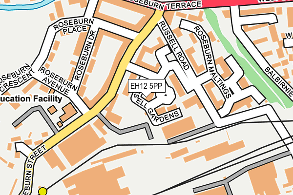 EH12 5PP map - OS OpenMap – Local (Ordnance Survey)