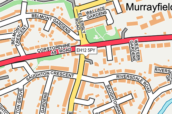 EH12 5PY map - OS OpenMap – Local (Ordnance Survey)