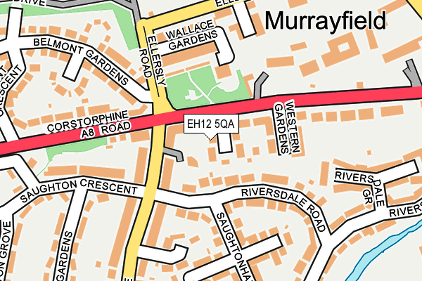 EH12 5QA map - OS OpenMap – Local (Ordnance Survey)