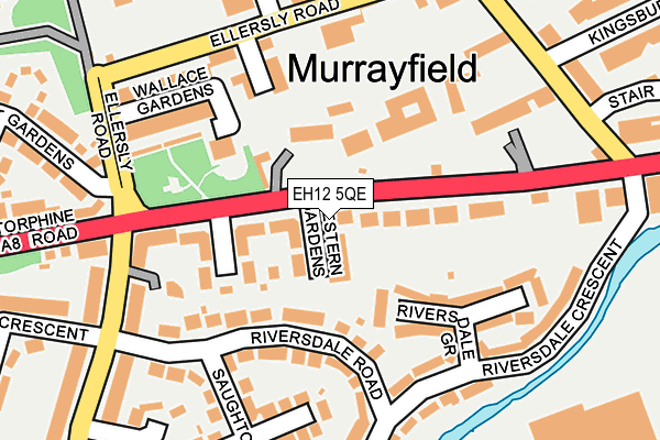 EH12 5QE map - OS OpenMap – Local (Ordnance Survey)