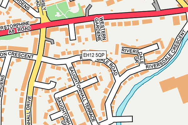 EH12 5QP map - OS OpenMap – Local (Ordnance Survey)