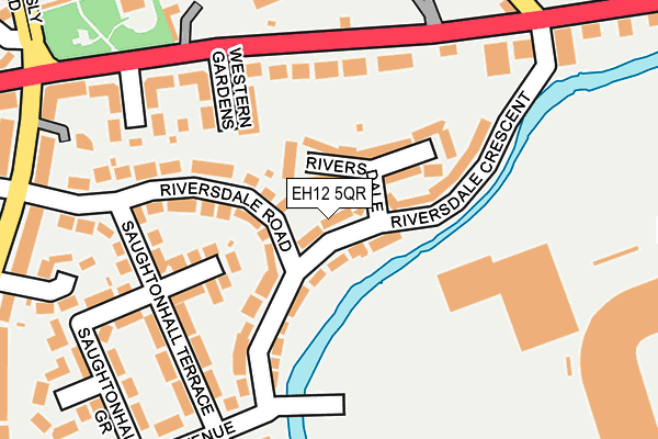 EH12 5QR map - OS OpenMap – Local (Ordnance Survey)