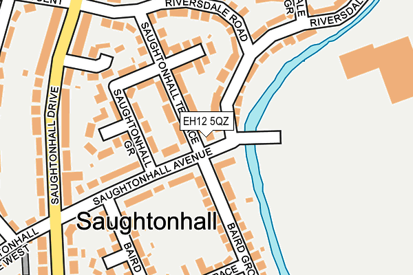 EH12 5QZ map - OS OpenMap – Local (Ordnance Survey)