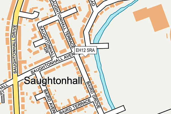 EH12 5RA map - OS OpenMap – Local (Ordnance Survey)