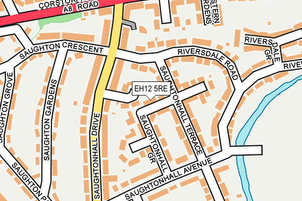 EH12 5RE map - OS OpenMap – Local (Ordnance Survey)