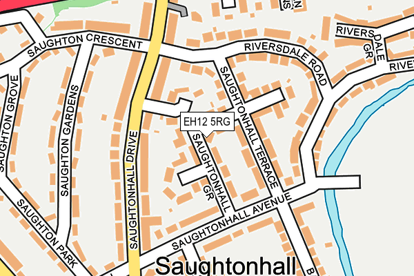 EH12 5RG map - OS OpenMap – Local (Ordnance Survey)