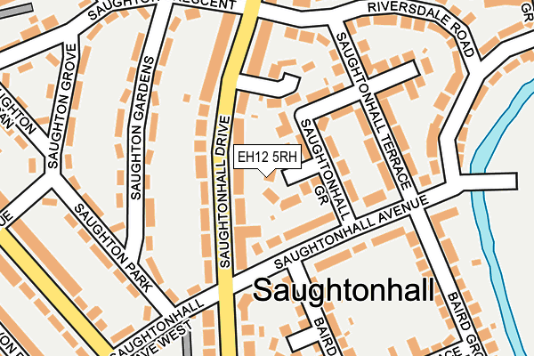 EH12 5RH map - OS OpenMap – Local (Ordnance Survey)