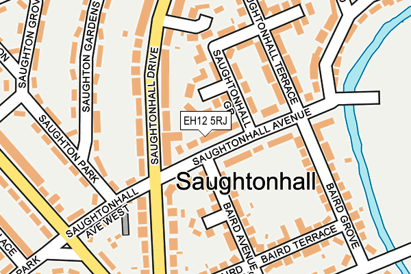 EH12 5RJ map - OS OpenMap – Local (Ordnance Survey)