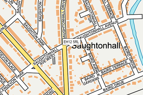 EH12 5RL map - OS OpenMap – Local (Ordnance Survey)