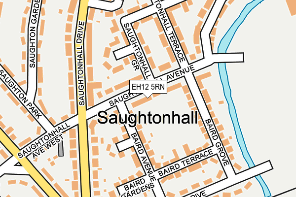 EH12 5RN map - OS OpenMap – Local (Ordnance Survey)