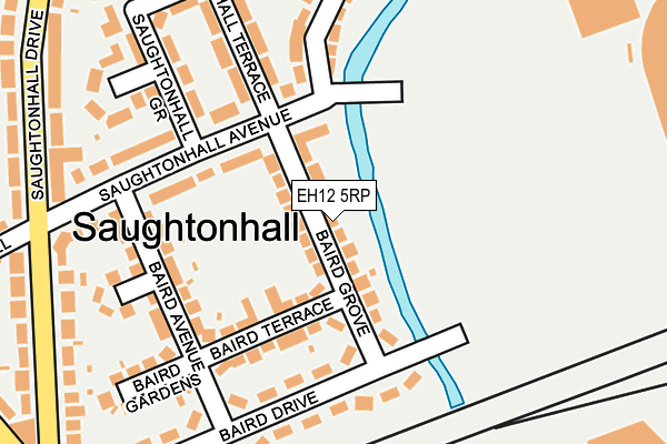 EH12 5RP map - OS OpenMap – Local (Ordnance Survey)