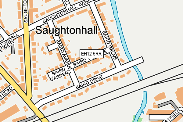 EH12 5RR map - OS OpenMap – Local (Ordnance Survey)