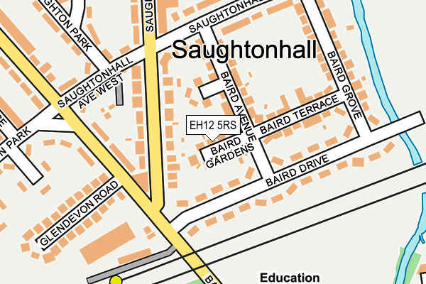 EH12 5RS map - OS OpenMap – Local (Ordnance Survey)