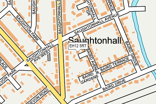 EH12 5RT map - OS OpenMap – Local (Ordnance Survey)