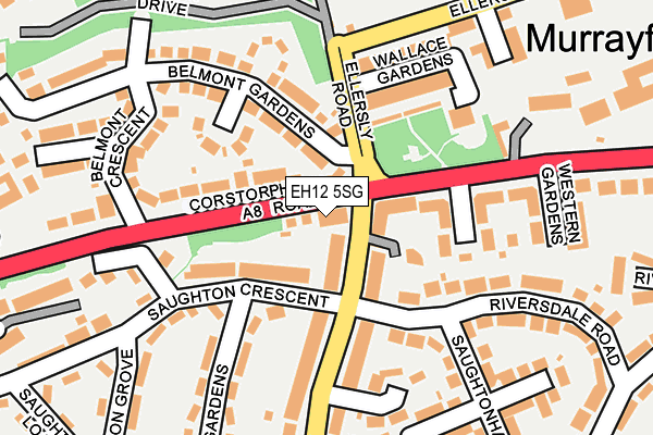 EH12 5SG map - OS OpenMap – Local (Ordnance Survey)