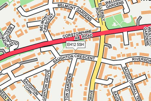 EH12 5SH map - OS OpenMap – Local (Ordnance Survey)