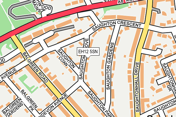 EH12 5SN map - OS OpenMap – Local (Ordnance Survey)