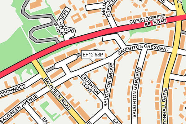 EH12 5SP map - OS OpenMap – Local (Ordnance Survey)