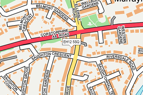 EH12 5SQ map - OS OpenMap – Local (Ordnance Survey)