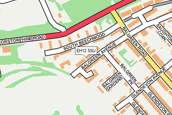 EH12 5SU map - OS OpenMap – Local (Ordnance Survey)