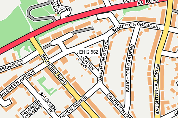 EH12 5SZ map - OS OpenMap – Local (Ordnance Survey)