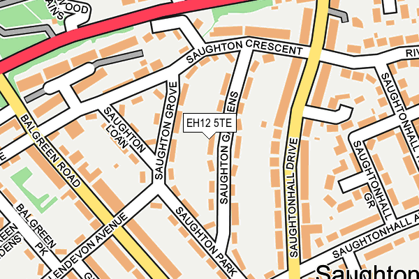 EH12 5TE map - OS OpenMap – Local (Ordnance Survey)