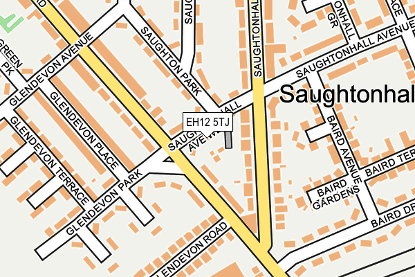 EH12 5TJ map - OS OpenMap – Local (Ordnance Survey)