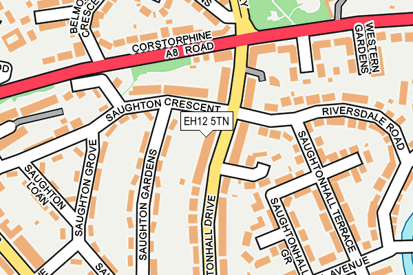 EH12 5TN map - OS OpenMap – Local (Ordnance Survey)