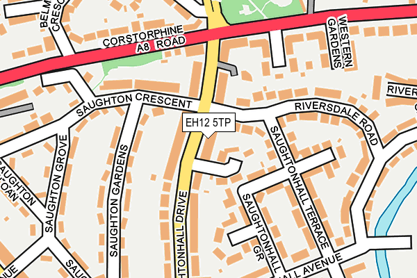 EH12 5TP map - OS OpenMap – Local (Ordnance Survey)