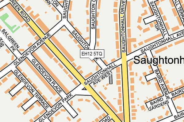 EH12 5TQ map - OS OpenMap – Local (Ordnance Survey)