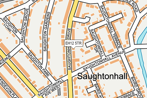 EH12 5TR map - OS OpenMap – Local (Ordnance Survey)