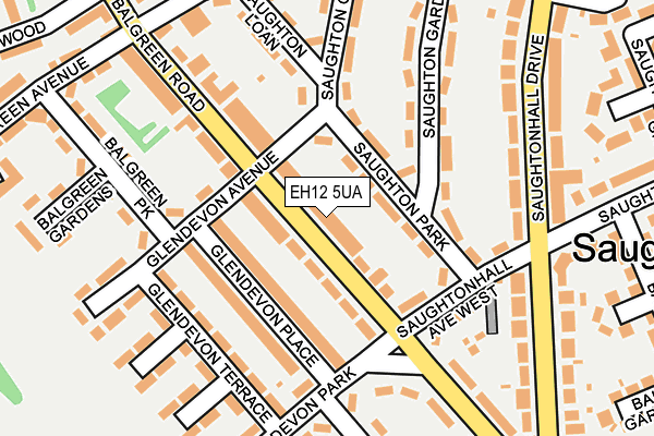 EH12 5UA map - OS OpenMap – Local (Ordnance Survey)