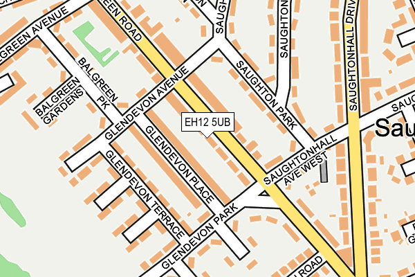 EH12 5UB map - OS OpenMap – Local (Ordnance Survey)