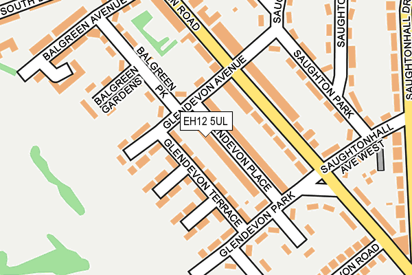 EH12 5UL map - OS OpenMap – Local (Ordnance Survey)