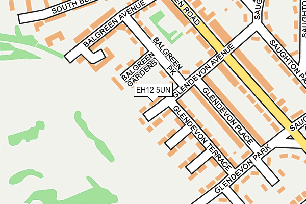EH12 5UN map - OS OpenMap – Local (Ordnance Survey)