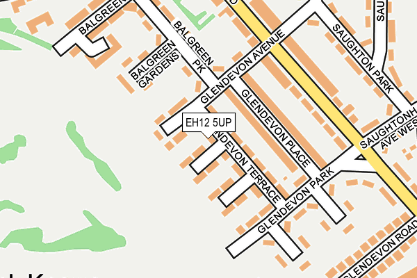 EH12 5UP map - OS OpenMap – Local (Ordnance Survey)