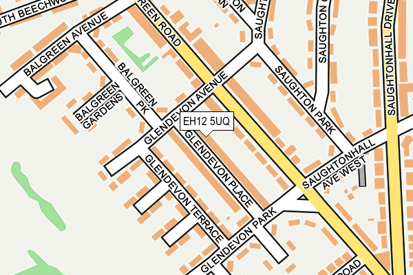 EH12 5UQ map - OS OpenMap – Local (Ordnance Survey)