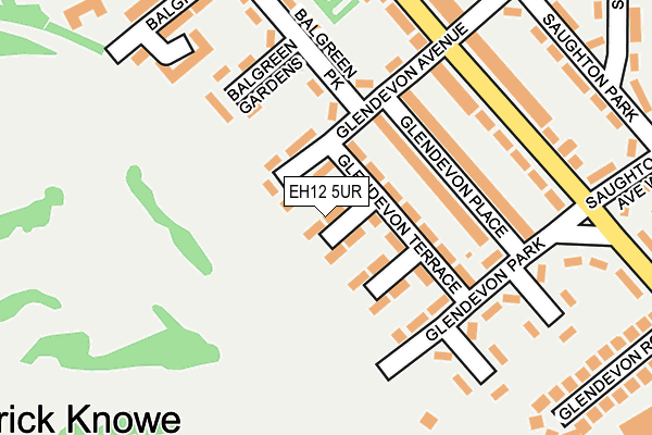 EH12 5UR map - OS OpenMap – Local (Ordnance Survey)