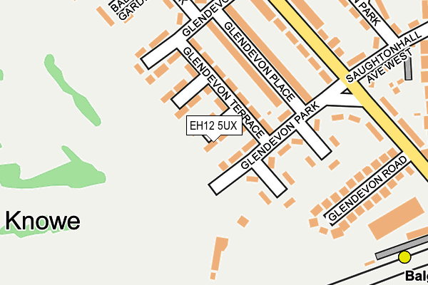 EH12 5UX map - OS OpenMap – Local (Ordnance Survey)