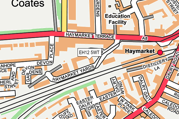 EH12 5WT map - OS OpenMap – Local (Ordnance Survey)