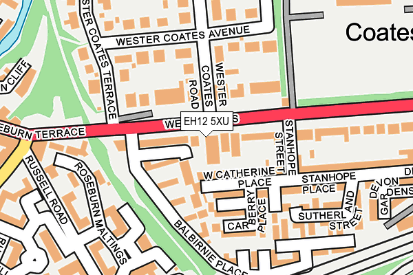 EH12 5XU map - OS OpenMap – Local (Ordnance Survey)