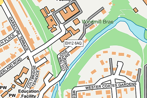 EH12 6AQ map - OS OpenMap – Local (Ordnance Survey)