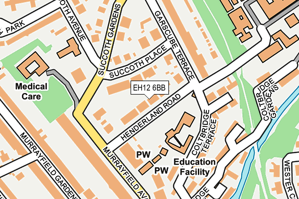 EH12 6BB map - OS OpenMap – Local (Ordnance Survey)