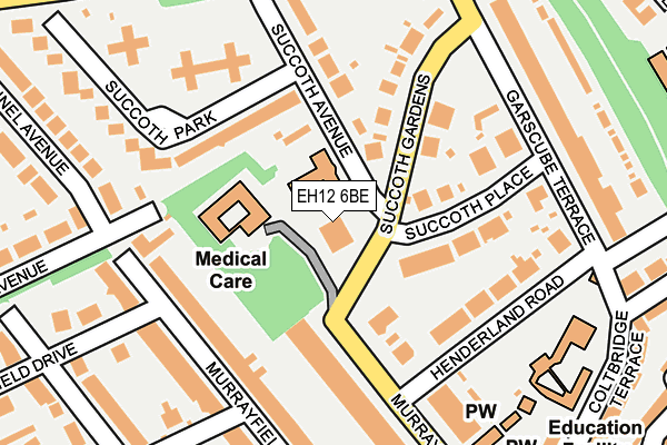 EH12 6BE map - OS OpenMap – Local (Ordnance Survey)