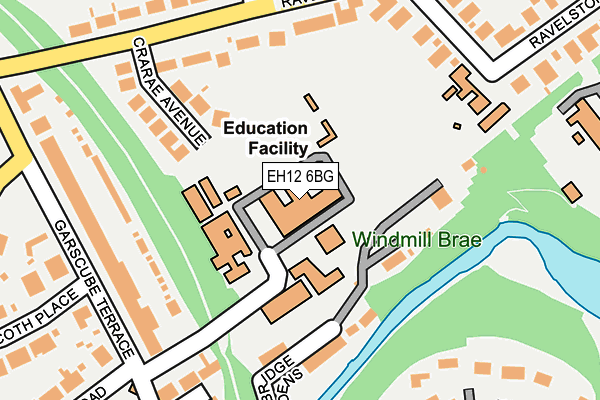 EH12 6BG map - OS OpenMap – Local (Ordnance Survey)