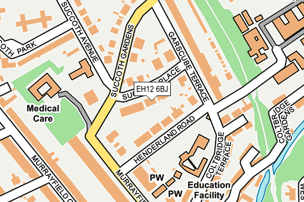 EH12 6BJ map - OS OpenMap – Local (Ordnance Survey)