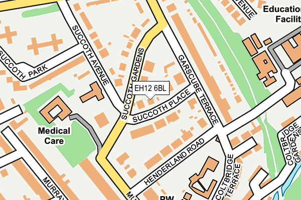 EH12 6BL map - OS OpenMap – Local (Ordnance Survey)