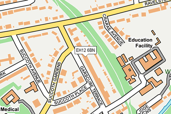 EH12 6BN map - OS OpenMap – Local (Ordnance Survey)